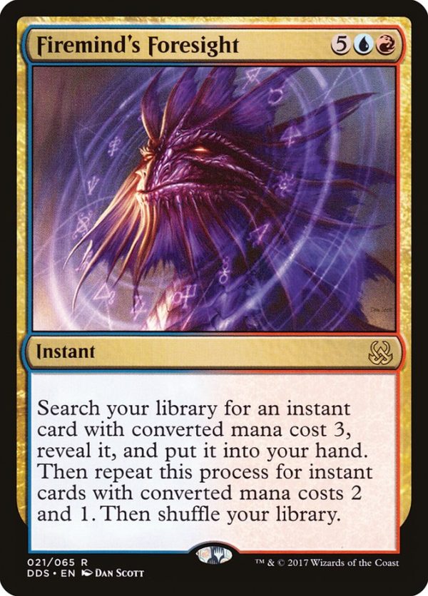 Firemind s Foresight [Duel Decks: Mind vs. Might] Hot on Sale