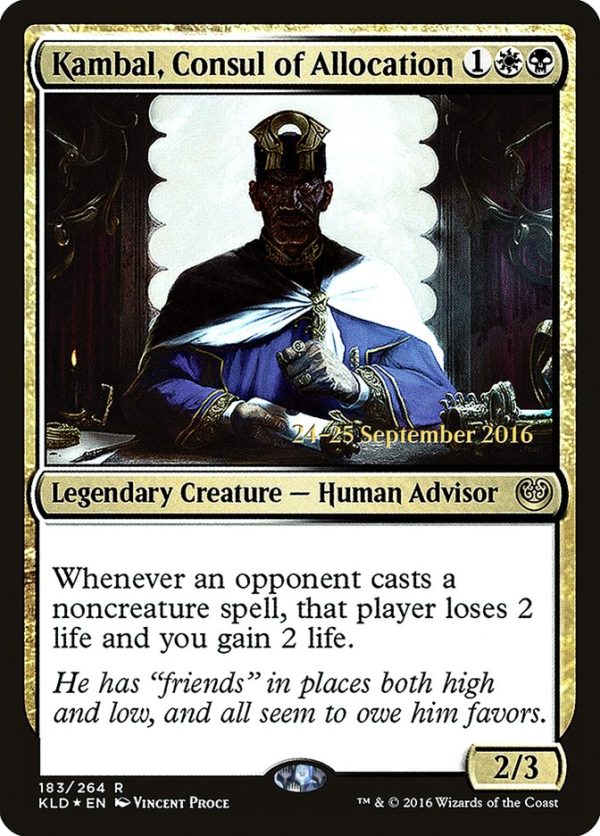 Kambal, Consul of Allocation [Kaladesh Prerelease Promos] Online now