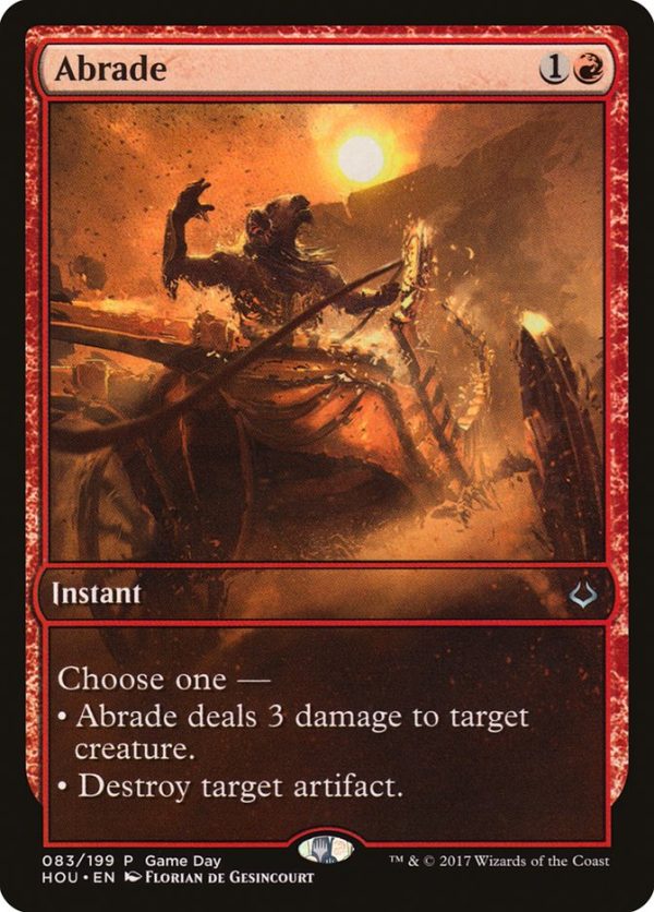 Abrade (Game Day) [Hour of Devastation Promos] Supply