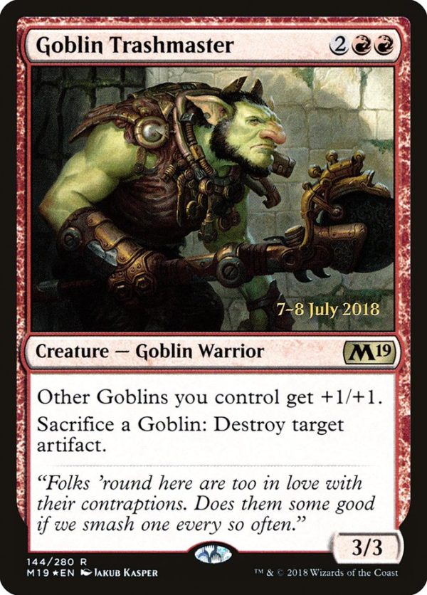 Goblin Trashmaster [Core Set 2019 Prerelease Promos] Cheap