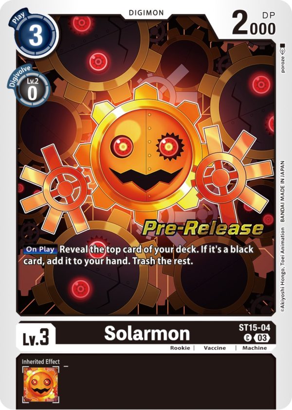 Solarmon [ST15-04] [Starter Deck: Dragon of Courage Pre-Release Cards] For Cheap