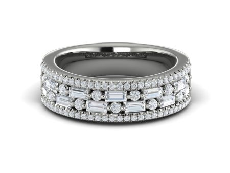 Vlora Karina 14k White Gold and Diamond Band VR40001 Online Hot Sale