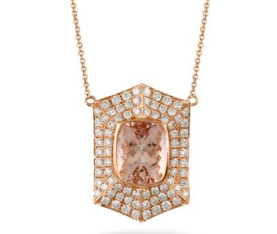 Doves Morganite and Diamond Necklace N8883MG Online