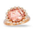 Doves Morganite and Diamond Ring R8168MG Supply