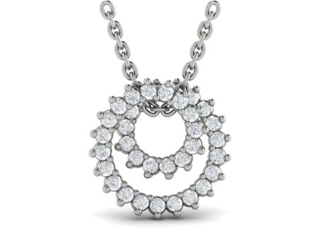 Vlora Marisol 14k White Gold and Diamond Necklace VP60159 Sale