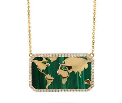 Doves Malachite Necklace N10536MC For Sale