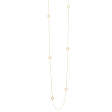 MIDAS 14k Gold Long and Lovely Station Necklace MF029354 For Cheap