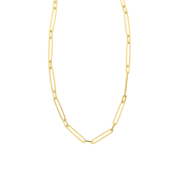 MIDAS 14k Gold Paperclip Necklace MF036299 Online Sale