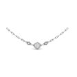 Vlora Serafina 14k White Gold and Diamond Necklace VN60285 For Cheap