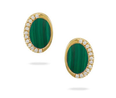 Doves Malachite Earrings E8487MC Fashion