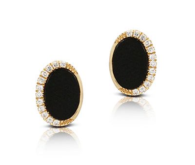 Doves Black Onyx and Diamond Earrings E8487BO Online