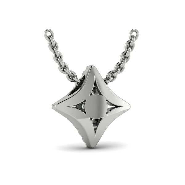 Vlora Estrella 14k White Gold and Diamond Necklace VP60210 on Sale