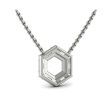 Vlora Serafina 14k White Gold and Diamond Necklace VP60329 Online Hot Sale