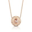 Doves Morganite and Diamond Necklace N8794MG Sale