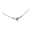 Vlora Serafina 14k White Gold and Diamond Necklace VN60285 For Cheap