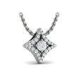 Vlora Estrella 14k White Gold and Diamond Necklace VP60210 on Sale