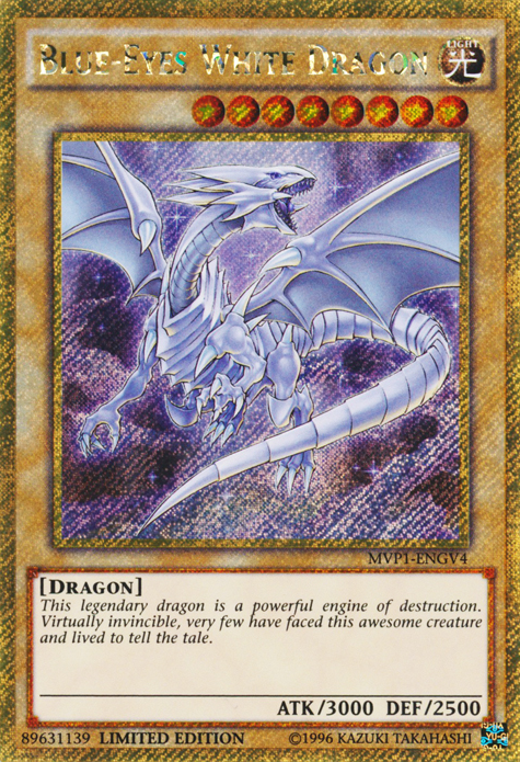 Blue-Eyes White Dragon [MVP1-ENGV4] Gold Secret Rare For Sale